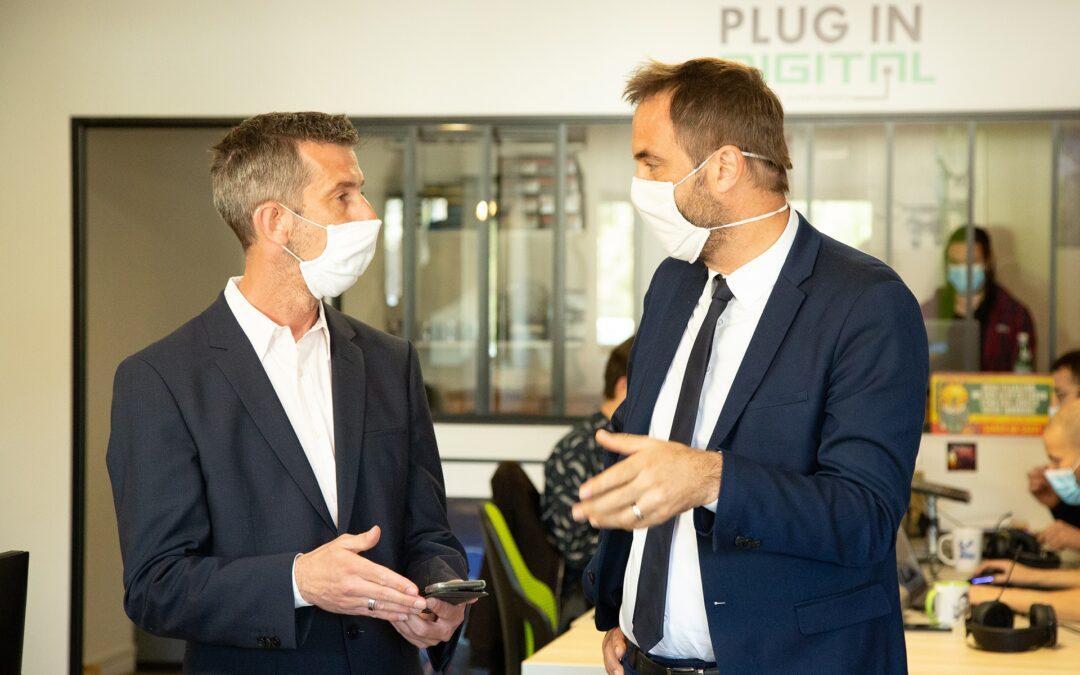 Plug In Digital received a visit from Montpellier Mayor